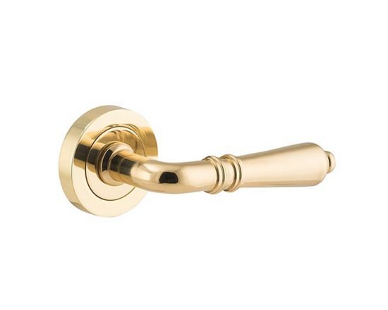 Sarlat single lever on rose - Polished Brass