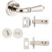Sarlat lever on rose privacy set - Polished Nickel