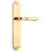 Sarlat lever on blank plate set - Polished Brass