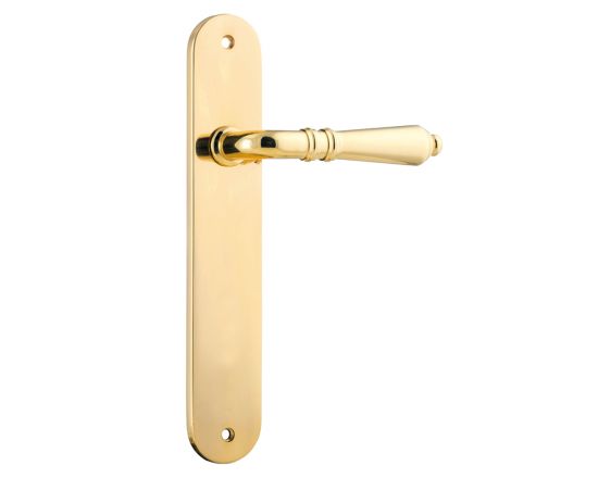 Sarlat lever on blank plate set - Polished Brass