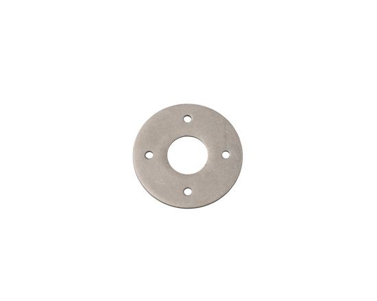 Tradco door lever adaptor plate - Rumbled Nickel