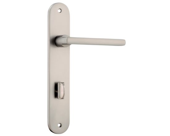 Baltimore lever on plate privacy set - Satin Nickel