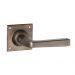 Menton single lever on small plate - Antique Brass