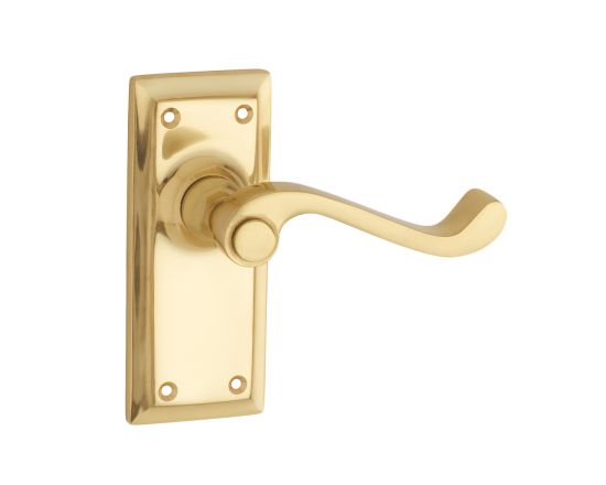 Milton single lever on small plate - Polished Brass