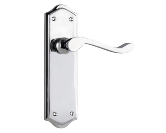 Henley lever on blank plate set - Chrome Plate