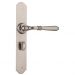 Reims lever on  privacy plate set - Satin Nickel