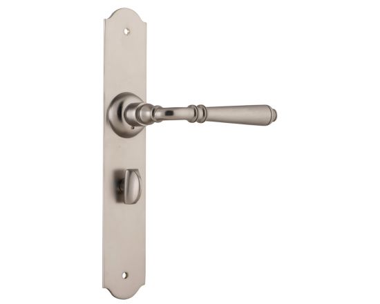 Reims lever on  privacy plate set - Satin Nickel