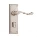 Camden lever on  privacy plate set - Satin Nickel