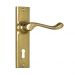 Fremantle lever on lever lock plate set - Polished Brass