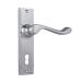 Fremantle lever on lever lock plate set - Chrome Plate