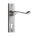 Fremantle lever on lever lock plate set - Satin Chrome