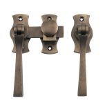 Tradco Square French Door Fastener - AB