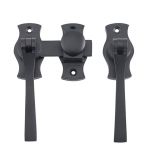 Tradco Square French Door Fastener - BLK