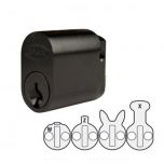Oval 6 Pin Cylinder - BLK