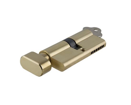 Tradco 70mm Key thumb/turn euro cylinder - PB
