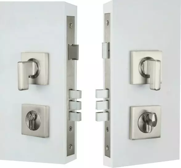 Mini Lever Entrance Set - Square - 60mm Backset Mini Lever Entrance Set - Square - 60mm Backset