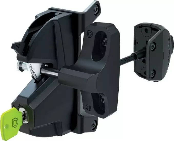 Lokklatch S3 Plus Privacy Gate Latch Set - BLK Lokklatch S3 Plus Privacy Gate Latch Set - BLK