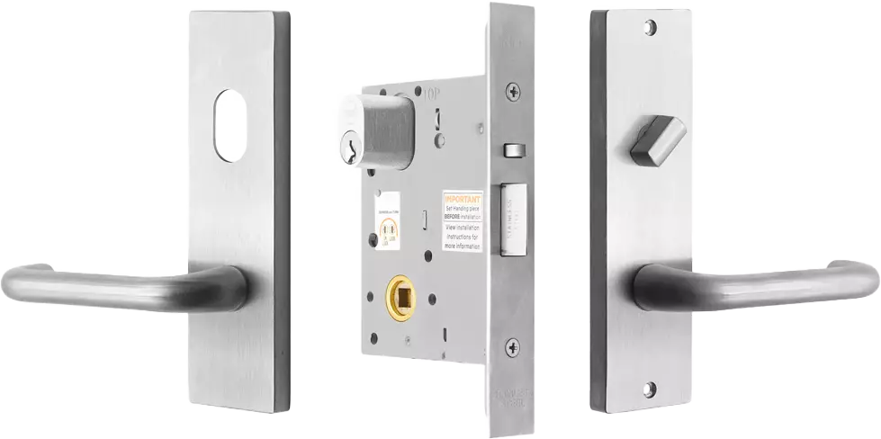 90 Lever on Plate - Entrance K/T Lock Kit - Std Cyl - SC