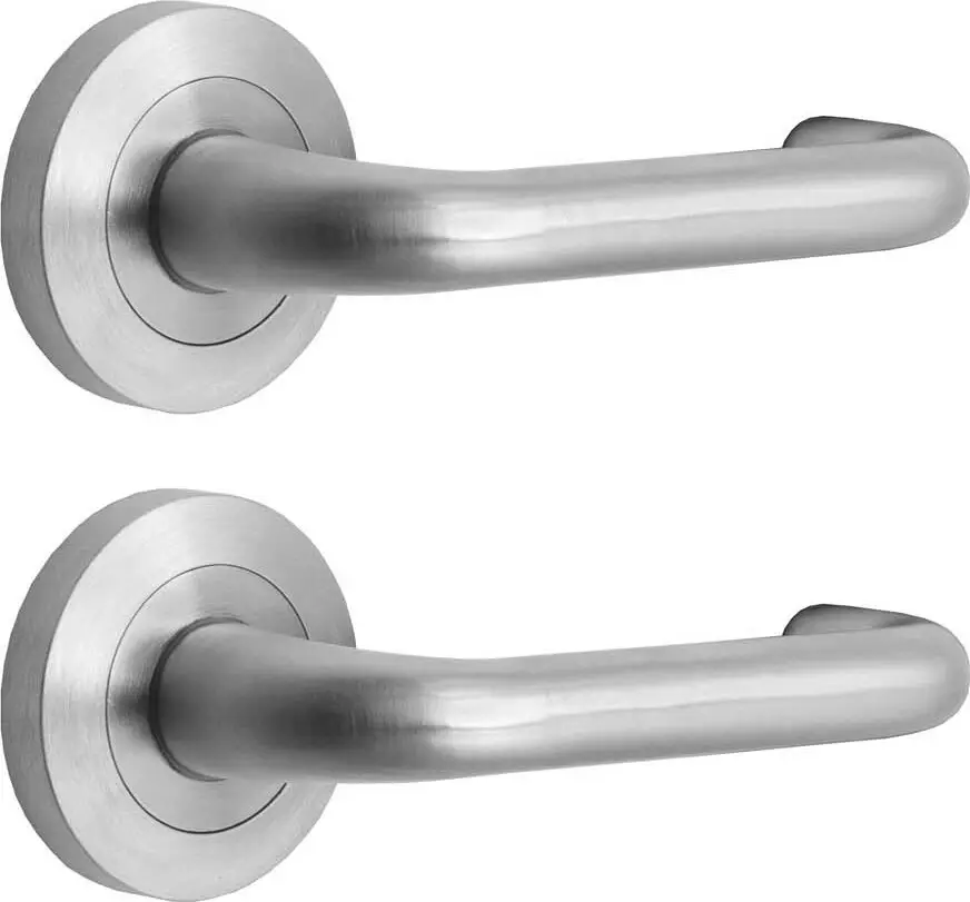 90 Lever On 53mm Round Rose  - SC (1x Spindle, No Latch)