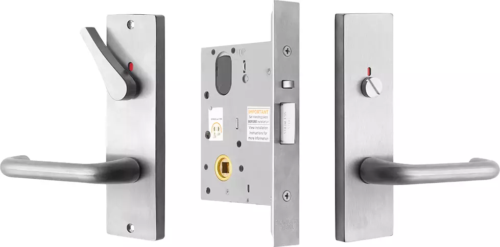 90 Lever on Plate - Privacy Disabled Lock Kit - SC