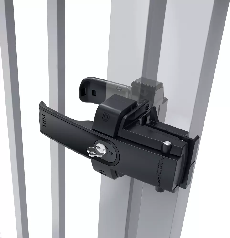 Lokklatch Dual Sided Magnetic Locking Latch KD - BLK Lokklatch Dual Sided Magnetic Locking Latch KD - BLK
