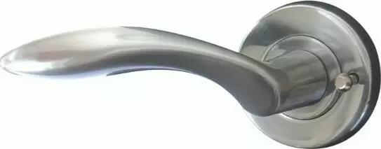 Trento Round Rose Lever Handles - SN Trento Round Rose Lever Handles - SN