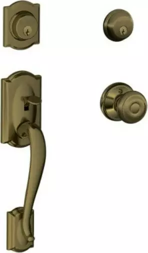 F Series - Camelot Gripsets + Georgian Knob - AB F Series - Camelot Gripsets + Georgian Knob - AB