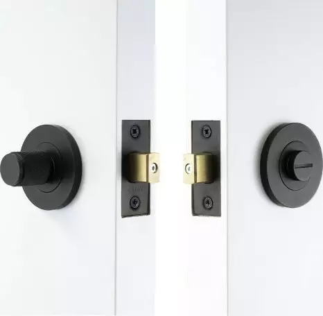 Nido 56mm x 7mm Knurled Privacy Sets - 57mm Backset Nido 56mm x 7mm Knurled Privacy Sets - 57mm Backset