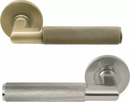 Nido - Lumina - 56mm Round Rose - Diamond Knurled Levers Nido - Lumina - 56mm Round Rose - Diamond Knurled Levers