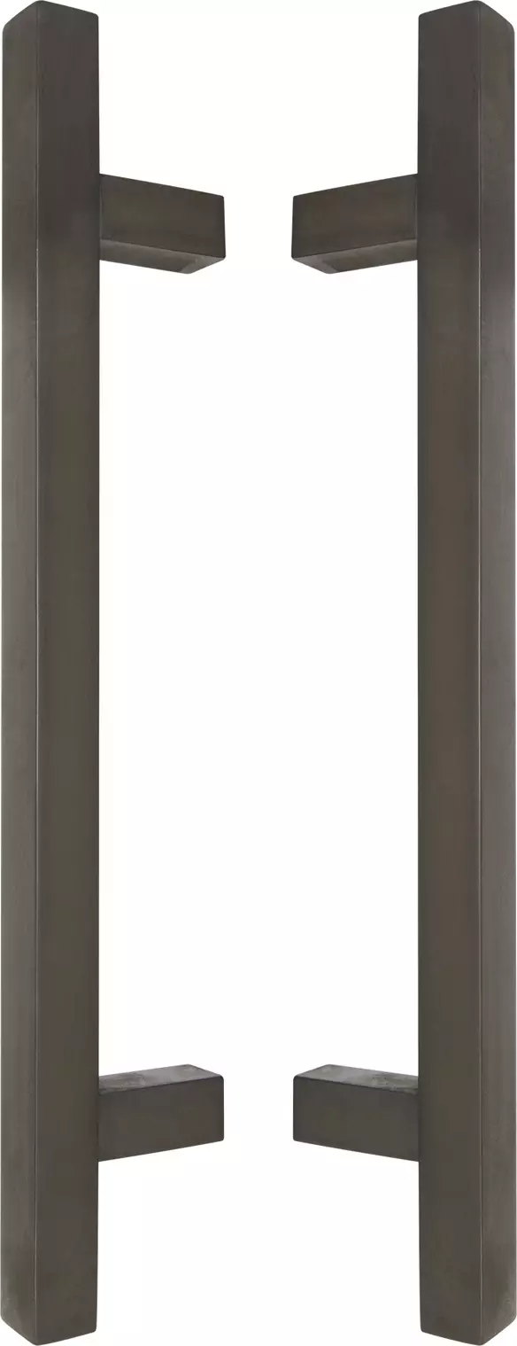 Brass - Square - Pull Handle Set - 300mm - NB