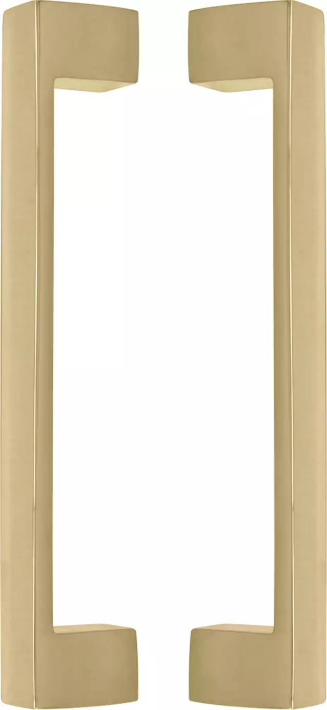 Square 235mm Solid Brass Pull Handle Set - PB