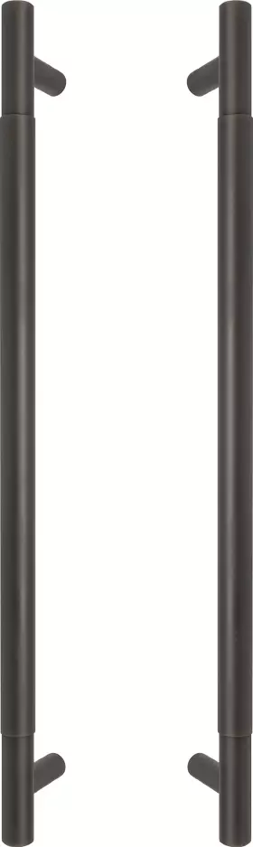 Brass - Pull Handle Set - 450mm - plain - DRB