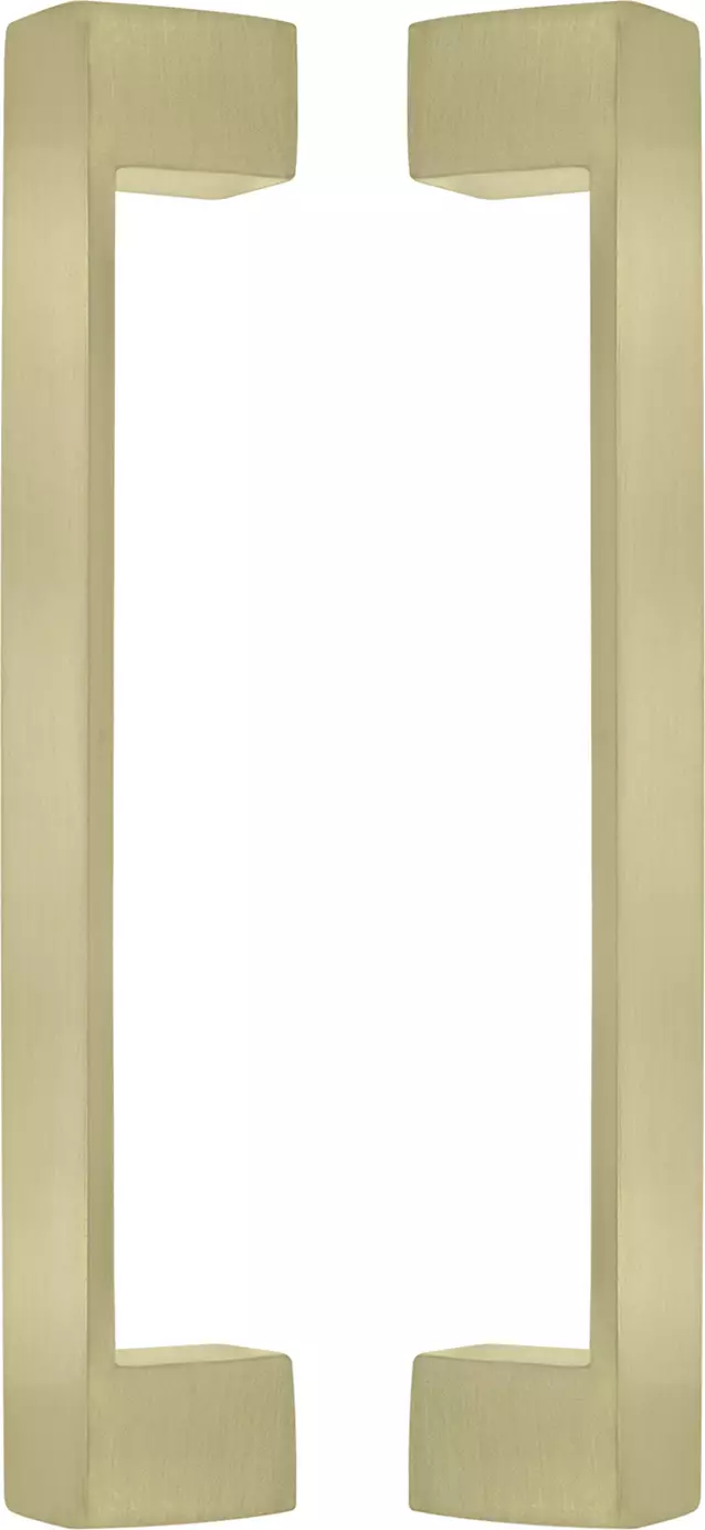 Square 235mm Solid Brass Pull Handle Set - USB