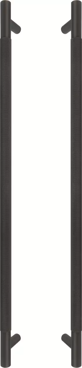 Brass - Pull Handle Set - 600mm - diamond knurl - DRB