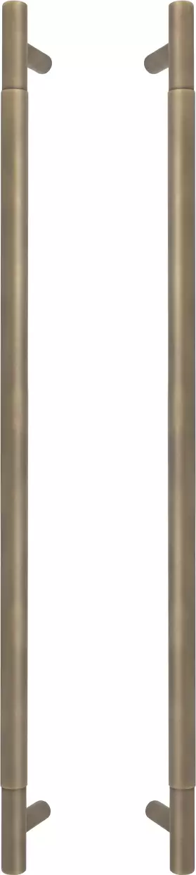 Brass - Pull Handle Set - 600mm - plain - RB