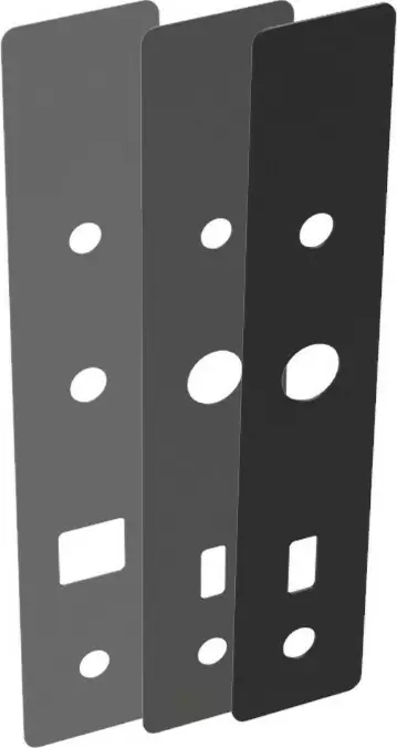 Unity Slim - Retrofit Scar Plate Kit - 42 / 58mm - BLK / PC Unity Slim - Retrofit Scar Plate Kit - 42 / 58mm - BLK / PC
