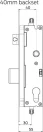 Virtus 4PT Euro Mortice Lock - 40mm Backset