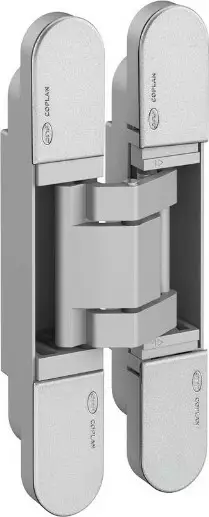 Coplan - Concealed Hinges - 3D Adjustment - 50 to 160kg - SIL/BLK/WH Coplan - Concealed Hinges - 3D Adjustment - 50 to 160kg - SIL/BLK/WH
