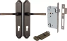 Annecy Lever - Shouldered Entrance Set - Key / Turn - SB