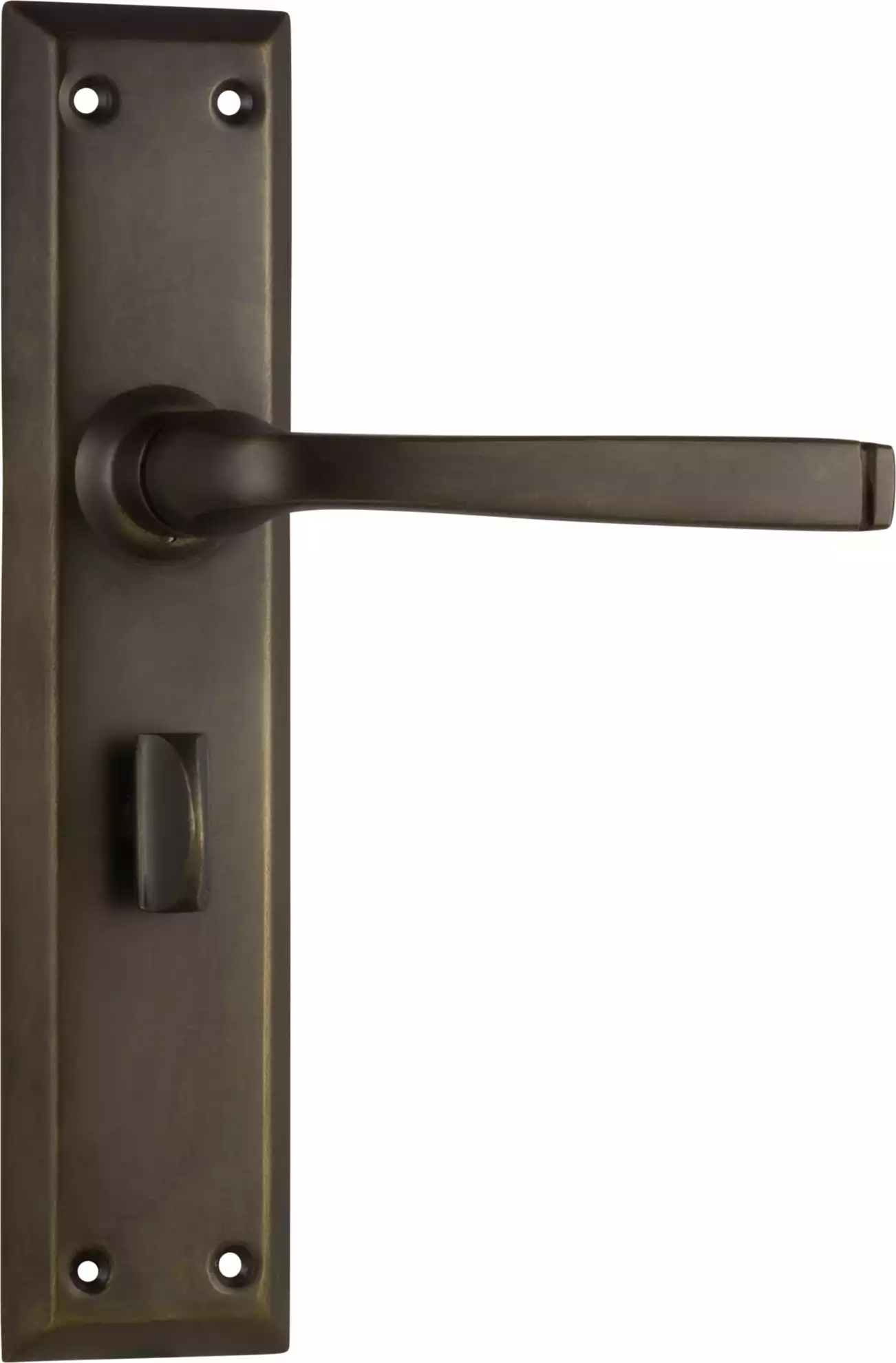 Menton Lever - Long Backplate - Privacy Pair - AB