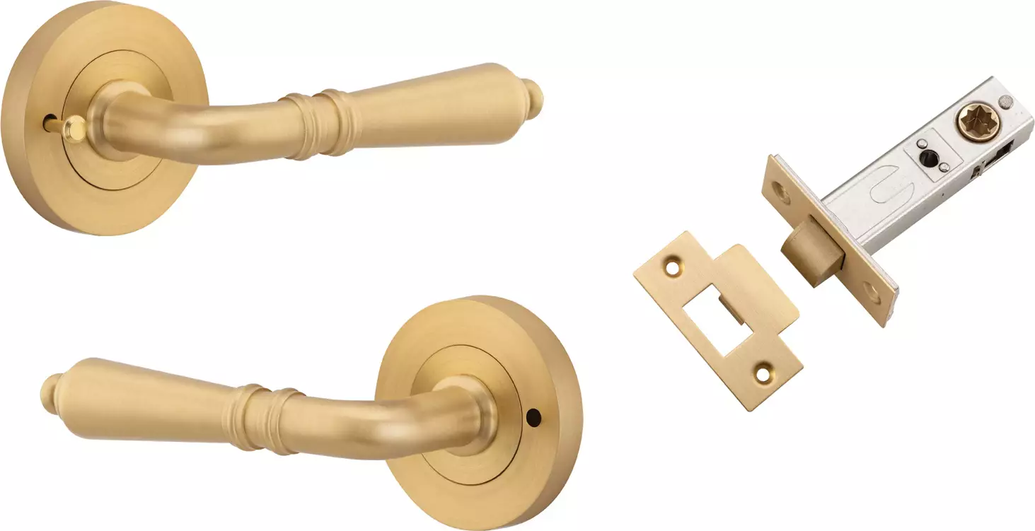 Sarlat Lever - Round Rose Integrated Privacy Set - BB