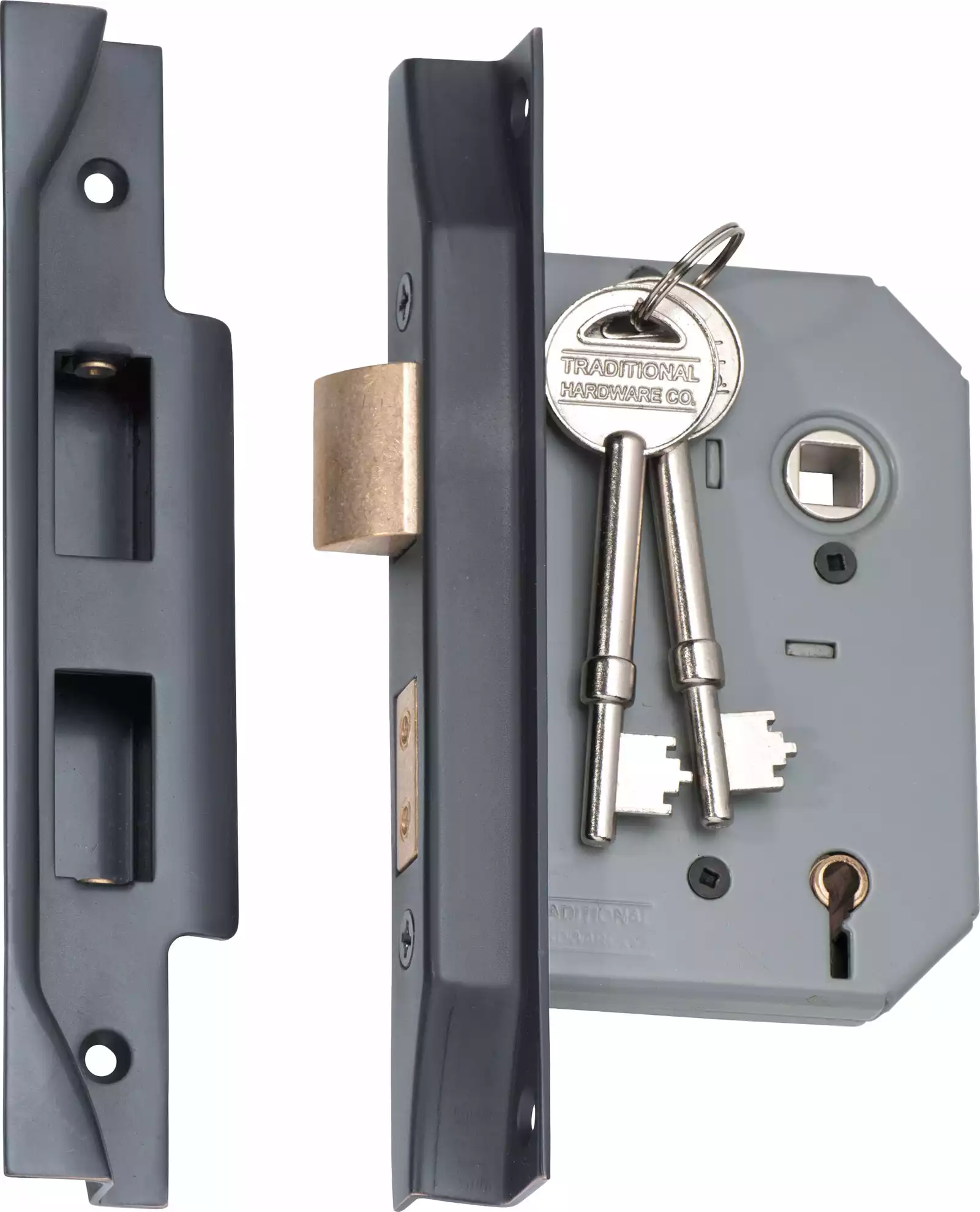 Rebated 5 Lever Mortice Lock - Backset 57mm - AC