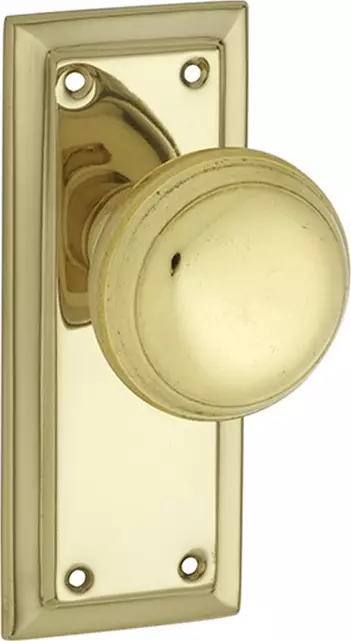 Richmond 125 x 50mm Knob on Short Plate Set - PB