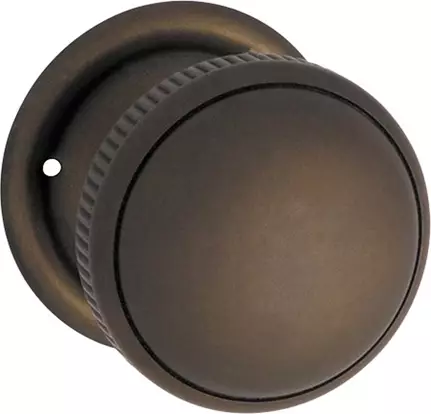Milled Edged 45mm Knob on 45mm Backplate - AB