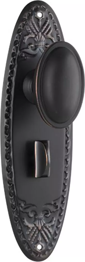 Fitzroy 205 x 63mm Knob on Privacy Plate Set - AC