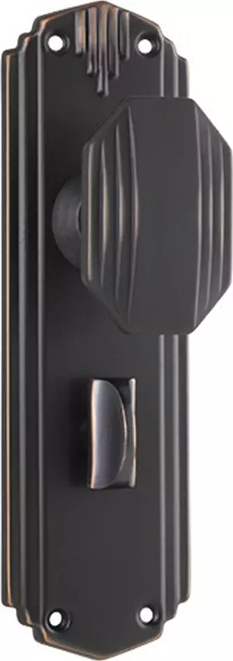 Napier 178 x 54mm Knob on Privacy Plate Set - AC