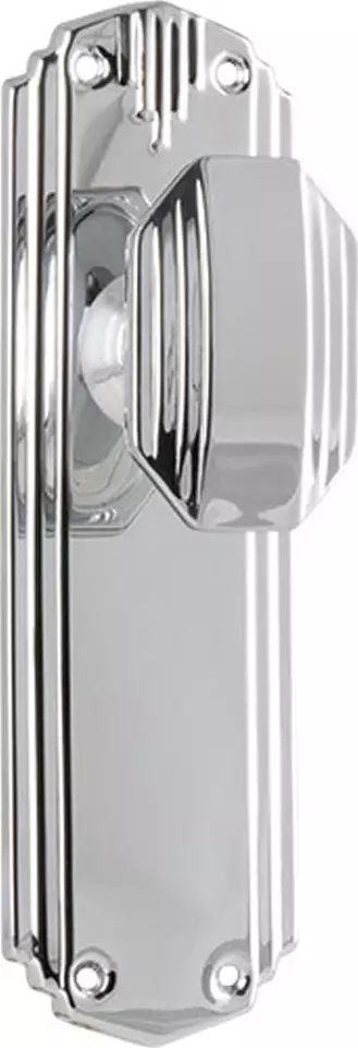 Napier 178 x 54mm Knob on Blank Plate Set - CP