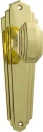 Elwood 200 x 63mm Knob on Blank Plate Set - PB
