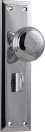 Richmond 200 x 50mm Knob on Privacy Plate Set - CP