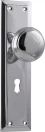 Richmond 200 x 50mm Knob on Std Keyhole Plate Set - CP